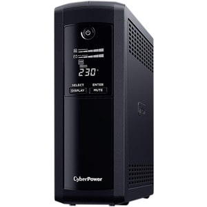 CyberPower Value Pro VP1600EILCD Line-interactive UPS - 1.60 kVA/960 W - Tower - AVR - 8 Hour Recharge - 2 Minute Stand-by