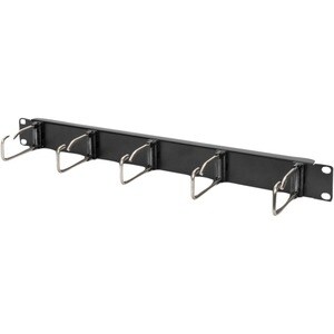 Digitus Cable Routing - Jet Black - 1 Pack Pack - Cable Management Panel - 1U Rack Height x 19" Panel Width - Steel