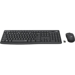 Logitech MK295 Tastatur & Maus - Kabellos, Funk USB, Graphit - Maus, Kabellos, Funk, USB, Graphit - Wiedergabe/Pause, Laut