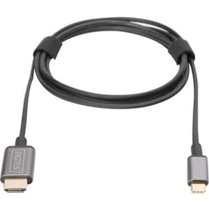 Digitus 1,80 m HDMI/USB-C AV-Kabel - 1 - Cable for Audio-/Video-Gerät, Notebook, Tablet, Monitor, Projektor, TV, Grafikkar
