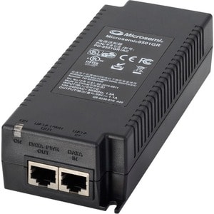 Microchip PD-9501GC PoE Injector - 120 V AC, 230 V AC Input - 55 V DC Output - 1 x Gigabit Ethernet Output Port(s) - 60 W