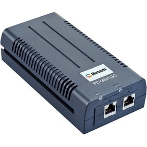 Microchip PD-9601GC PoE Injector - 120 V AC, 230 V AC Input - 54 V DC Output - 1 x 10/100/1000Base-T Input Port(s) - 1 x P