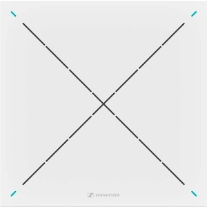 Sennheiser TeamConnect Ceiling 2 Wired Condenser, Noise Cancelling Microphone - White - Ceiling Mount, Flush Mount