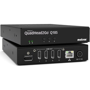 Matrox QuadHead2Go Videowand-Steuerungsplatine - 3,2 cm Höhe x 14 cm Breite x 18,1 cm Tiefe