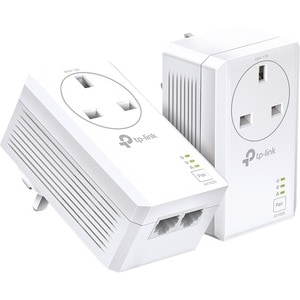 TP-Link Powerline Netzwerkadapter - 2 - 2 x Netzwerk (RJ-45) - 1000 Mbit/s Stromleitung - 300 m Reichweite unterstützt - H