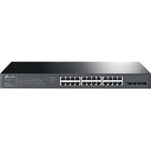 TP-Link JetStream TL-SG2428P 28 Ports Manageable Ethernet Switch - 4 Layer Supported - Modular - 4 SFP Slots - 32.10 W Pow