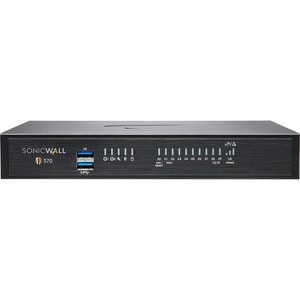 SonicWall TZ570 Network Security/Firewall Appliance - 8 Port - 10/100/1000Base-T - 5 Gigabit Ethernet - DES, 3DES, MD5, SH