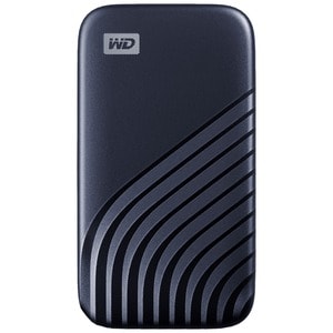 WD My Passport WDBAGF0020BBL-WESN 2 TB Portable Solid State Drive - External - Midnight Blue - Desktop PC Device Supported