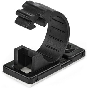 StarTech.com 100 Self Adhesive Cable Management Clips - Ethernet/Network Cable/Office Desk Cord Organizer - Sticky Wire Ho