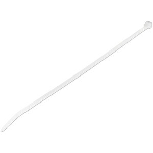StarTech.com 1000 Pack 10" Cable Ties - White Extra Large Nylon/Plastic Zip Ties Adjustable Network Cable Wraps UL TAA - C