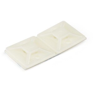 StarTech.com 100 Pack Cable Tie Mounts with Adhesive Tape for 0.18in (4.6mm) Wide Ties - Nylon/Plastic Zip Tie Mounts - 94