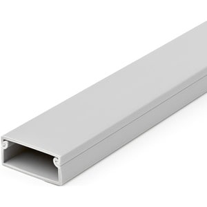 StarTech.com Kabelkanal mit Abdeckung 38x16mm - 2m, PVC, Sockelleiste/Wandkabelkanal, UL geprüft (CBMWD3816) - Raceway - 3