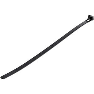 StarTech.com Kabelbinder - 254x7 mm, lösbare Nylonbinder, Innen- und Außenbereich, 94V-2/UL, schwarz, 100 Stück - Kabelbin