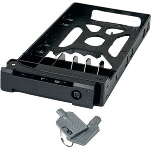 Adattatore per alloggio unità QNAP TRAY-25-BLK01 Interno - Nero - 1 x Disco rigido supportato - 1 x Alloggiamento totale -