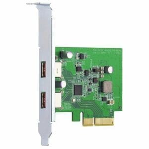 Adattatore USB QNAP QXP-10G2U3A - PCI Express 2.0 x2 - Scheda di inserimento - Supporto UASP - 2 Total USB Port(s) - PC