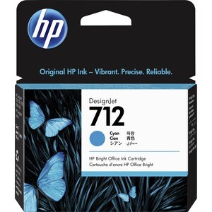 HP 712 Original Inkjet Ink Cartridge - Cyan - 1 Pack - Inkjet - 1 Pack