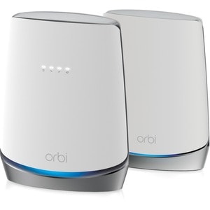 Netgear Orbi Wi-Fi 6 IEEE 802.11ax Ethernet Wireless Router - Tri Band - 2.40 GHz ISM Band - 5 GHz UNII Band - 6 x Antenna