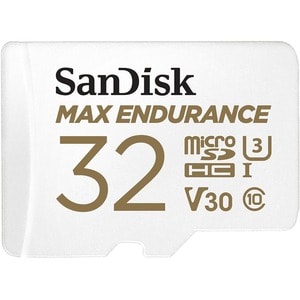 SanDisk MAX ENDURANCE 32 GB Class 10/UHS-I (U3) microSDHC - 1 - 100 MB/s Read - 40 MB/s Write - 3 Year Warranty