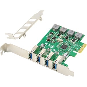 Digitus USB Adapter - PCI Express 2.0 - Plug-in Card - UASP Support - 4 Total USB Port(s) - 4 USB 3.0 Port(s) - PC, Linux
