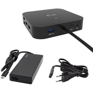 I-TEC USB-C DUAL DISP DOCKINGEU STATION 65W + CHARGER-C77W.