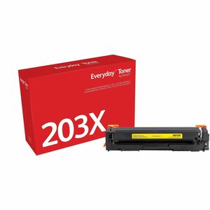 Everyday Yellow Toner equivalent to HP 203X (CF542X), High Capacity For use in HP Color LaserJet Pro M254, M280, M281