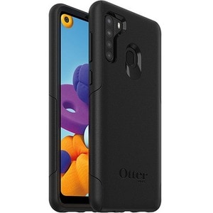 OtterBox Commuter Lite Case for Samsung Galaxy A21 Smartphone - Black - 1 - Drop Resistant, Bump Resistant - Synthetic Rub