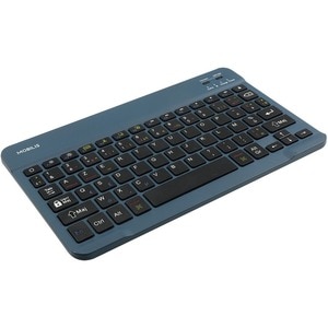 Clavier MOBILIS - Sans fil Connectivité - Français - Bleu - Bluetooth - Smartphone, TV, Tablette