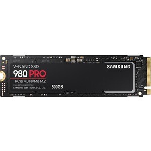 Samsung 980 PRO MZ-V8P500B/AM 500 GB Solid State Drive - M.2 2280 Internal - PCI Express NVMe (PCI Express NVMe 4.0 x4) - 