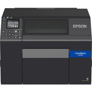 Epson ColorWorks CW-C6500AE (MK) Inkjet Printer - Colour - Label Print - USB - With Cutter - Matte Black - 215.90 mm Label