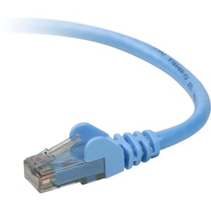 Belkin 2ft Copper Cat6 Cable - 24 AWG Wires - Blue - RJ-45 Male - RJ-45 Male - 2ft - Blue