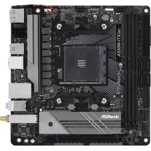 ASRock A520M-ITX/ac Desktop-Mainboard - AMD Chipsatz - Sockel AM4 - Mini ITX - 64 GB DDR4 SDRAM Maximaler Arbeitsspeicher 