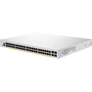 Cisco 250 CBS250-48P-4G 52 Ports Manageable Ethernet Switch - 2 Layer Supported - Modular - 4 SFP Slots - 370 W PoE Budget
