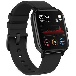 MaxCom FW35 Aurum Smart Watch - Black Body Color - Heart Rate Monitor, Pedometer - Heart Rate - 2.6 cm (1") - Health & Fit