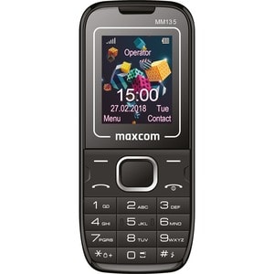 MaxCom Classic MM135 32 MB Feature Phone - 4.5 cm (1.8") TFT 128 x 160 - Single-core (1 Core) - 32 MB RAM - 2G - Black, Bl