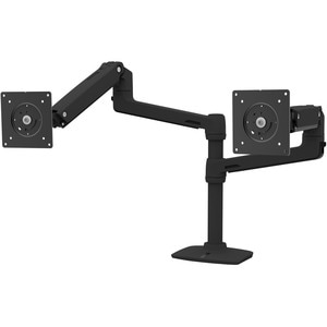 Ergotron Mounting Arm for Monitor, Notebook, Display Screen, TV - Matte Black - Height Adjustable - 2 Display(s) Supported