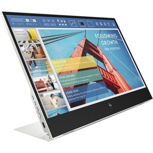 HP E14 G4 14" Class Full HD LCD Portable Monitor - 16:9 - Silver - 14" Viewable - In-plane Switching (IPS) Technology - 19