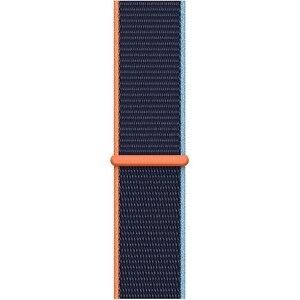 Apple 44-mm Deep Navy Sport Loop - Adjustable - Regular - Hook & Loop Attachment - Deep Navy - Woven Nylon