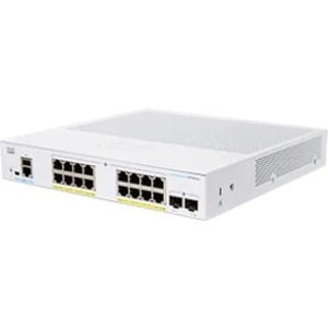 Cisco 250 CBS250-16P-2G 18 Ports Manageable Ethernet Switch - 2 Layer Supported - Modular - 2 SFP Slots - 120 W PoE Budget
