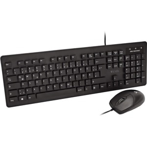 V7 CKU700DE Keyboard & Mouse - QWERTZ - German - USB Cable Keyboard - Keyboard/Keypad Color: Black - USB Cable Mouse - Opt