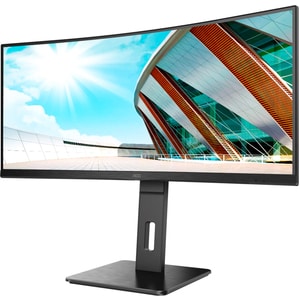 Moniteur de jeu LCD AOC CU34P2A 34" Class UW-QHD Écran incurvé - 21:9 - Noir - 86,4 cm (34") Viewable - Vertical Alignment