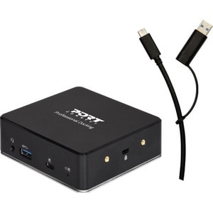 Port Connect USB 3.1 (Gen 1) Type A, USB 3.1 (Gen 1) Type C Docking Station for Mouse, Monitor, Scanner, Printer - 100 W -