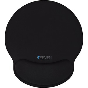 V7 MP03BLK Mouse Pad - 23 mm x 220 mm x 249.9 mm Dimension - Black - Memory Foam, Rubber - Anti-skid