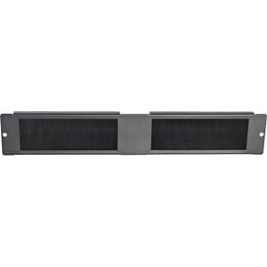 Pannello con setole V7 RMWCBRUSHACCS Per Rack - Acciaio - Nero - 78 mm Altezza x 365 mm Profondità