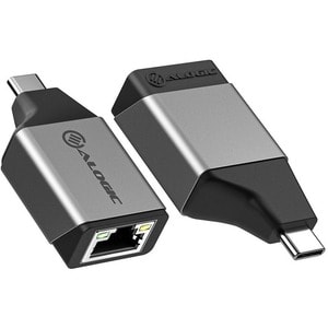 Alogic Ultra Mini USB-C to RJ45 Gigabit Ethernet Adapter - 1 x Type C USB 3.2 (Gen 1) USB Male - 1 x RJ-45 Network Female 