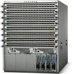Cisco Nexus 9000 9508 Manageable Switch Chassis - 40 Gigabit Ethernet - 40GBase-X - 3 Layer Supported - Modular - 13U - Ra