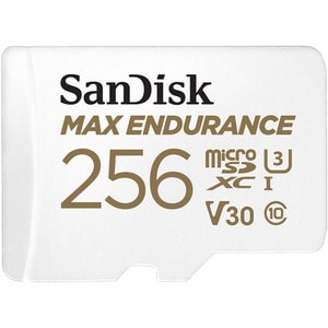 SanDisk MAX ENDURANCE 256 GB microSD - 100 MB/s Read - 15 Year Warranty