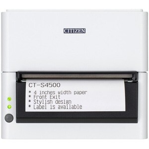 Citizen CT-S4500 Direct Thermal Printer - Monochrome - Portable - Label/Receipt Print - USB - Bluetooth - 104 mm (4.09") P