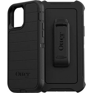 OtterBox Defender Series Pro Rugged Carrying Case (Holster) Apple iPhone 12 Pro, iPhone 12 Smartphone - Black - Bacterial 