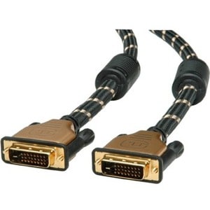 Cavo Video ITB - 3 m DVI-D - Cable for Dispositivo video, Monitor - Nero/oro