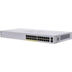 Cisco 110 CBS110-24PP 24 Anschlüsse Ethernet-Switch - 2 Unterstützte Netzwerkschicht - Modular - 2 SFP-Steckplätze - 17,29